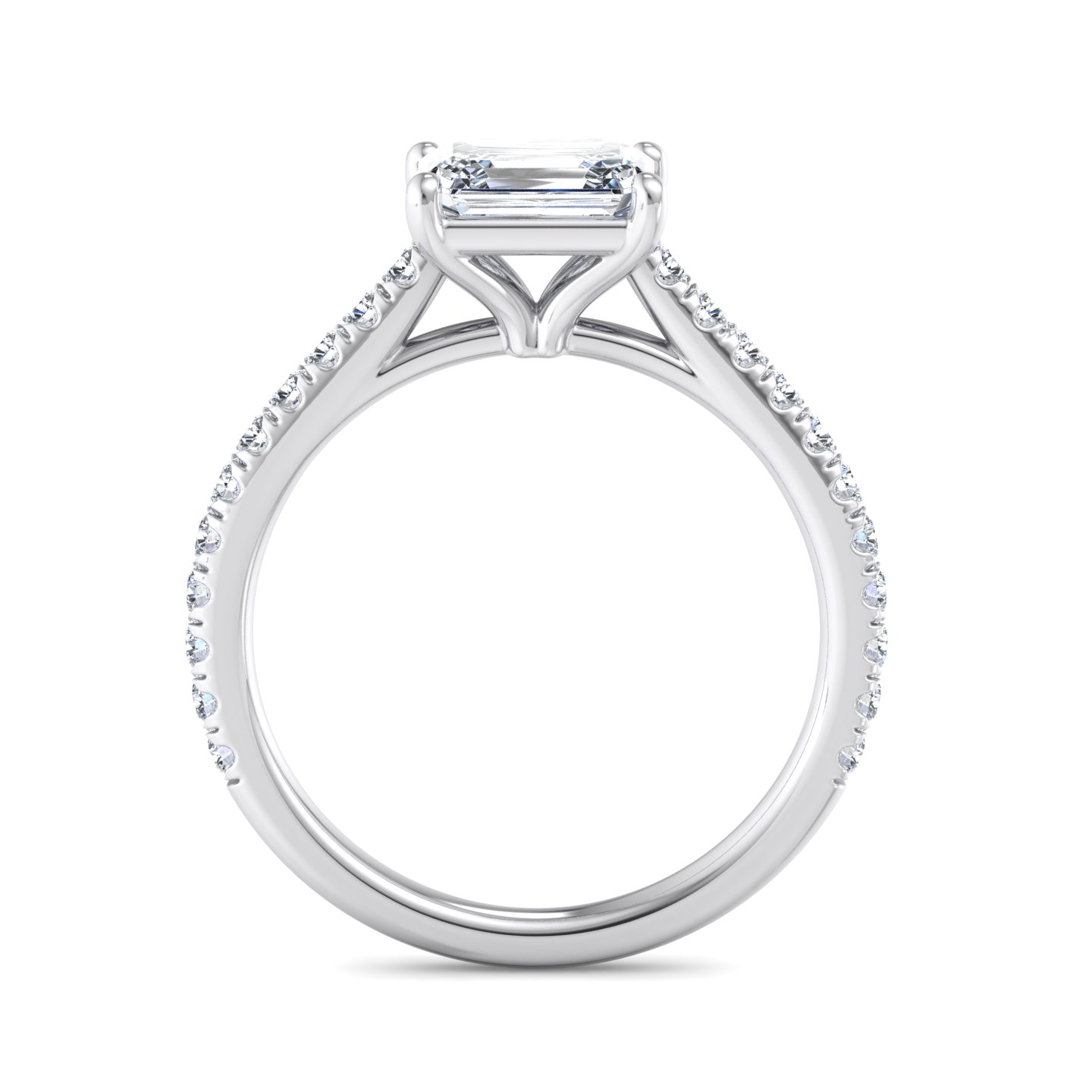 Korman Signature Sadie East West Pave Engagement Ring Setting